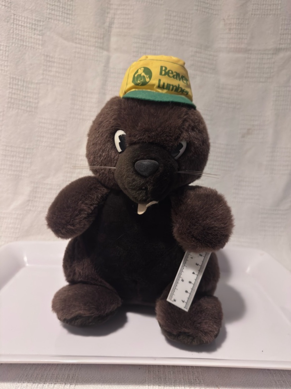 Beaver Lumber Plush Beaver with Yellow Logo Hat